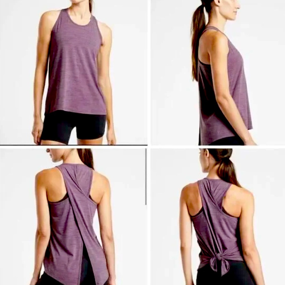 Athleta Essence Spacedye Tie Back Tank X-Small